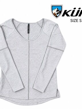KÜHL Gray Wool Blend Long Sleeve Outdoor Hiking Top S